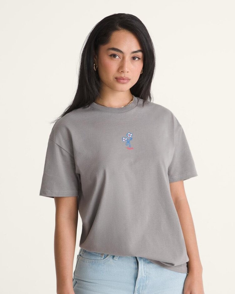 VANS VANS Hand Drawn Floral Short Sleeve Tee Pewter