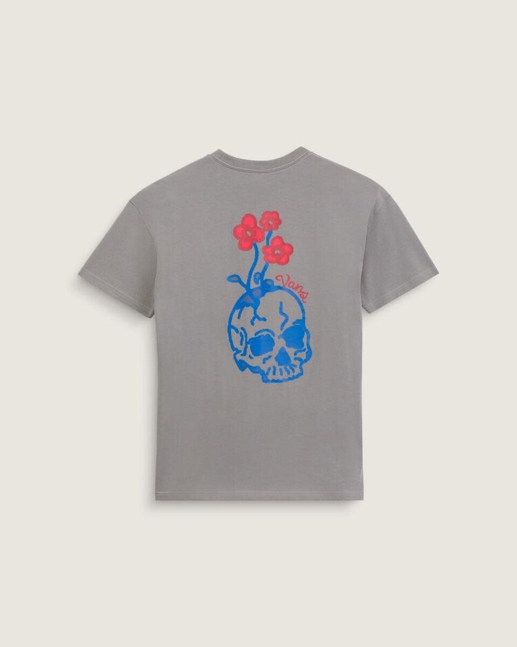 VANS VANS Hand Drawn Floral Short Sleeve Tee Pewter