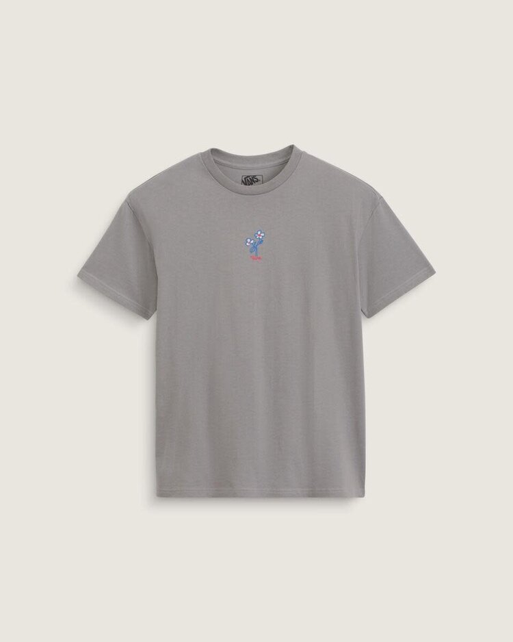 VANS VANS Hand Drawn Floral Short Sleeve Tee Pewter