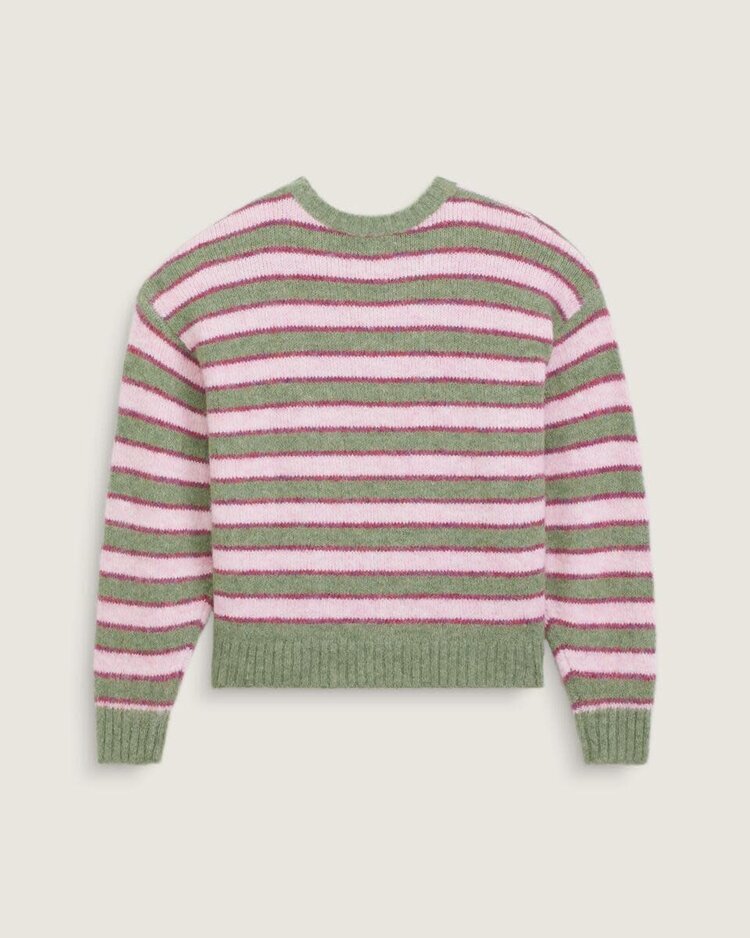 VANS VANS Rollins Stripe Sweater Green Balsam Mystic Mulberry