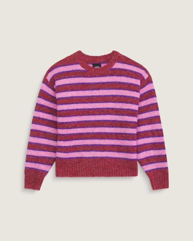 VANS VANS Rollins Stripe Sweater Poppy Ember Purple Licorice