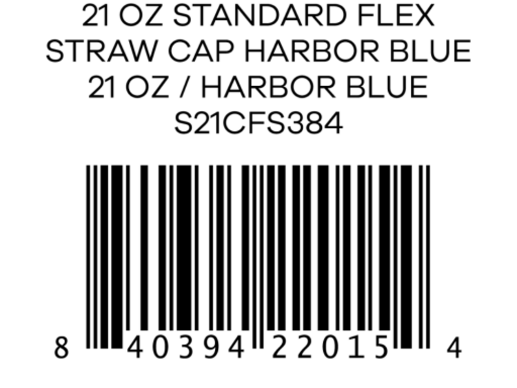 HYDRO FLASK HYDRO FLASK 21oz Standard Flex Straw Cap Harbor Blue