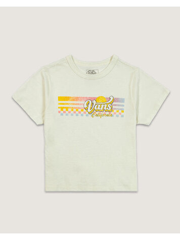 VANS VANS Sun Stripe Short Sleeve Tee Marshmallow