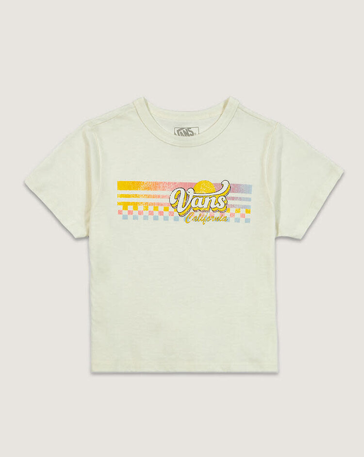 VANS VANS Sun Stripe Short Sleeve Tee Marshmallow