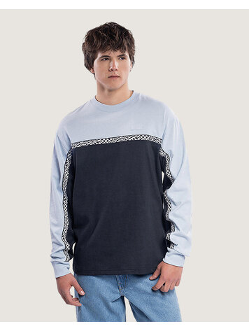 VANS VANS Blocked Checkerboard Long Sleeve Knit Soft Slate Black
