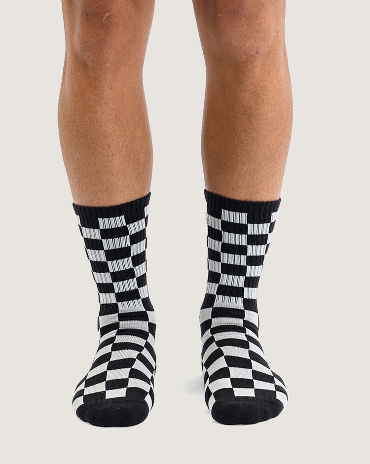 VANS VANS Checkerboard Crew Black White