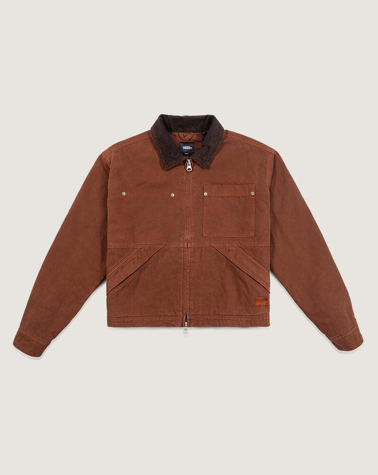 VANS VANS Nicola Cropped Chore Canvas Jacket Brown Earth