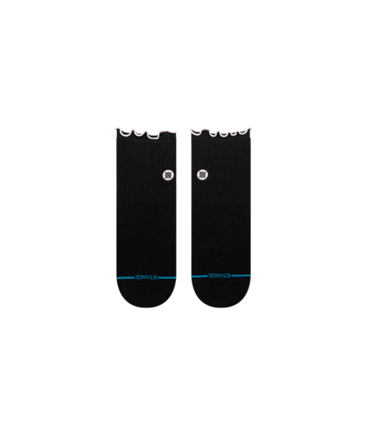 STANCE STANCE Women's Pop Ruffle Icon Quarter Black Socks