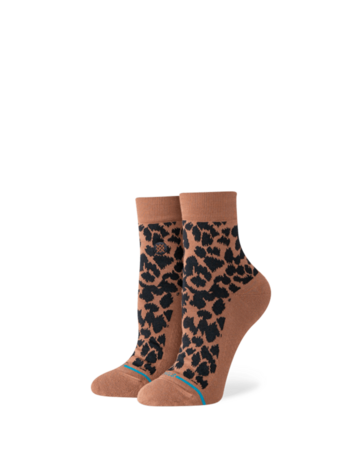 STANCE STANCE Women's Love Leopard Lowrider Brown Socks