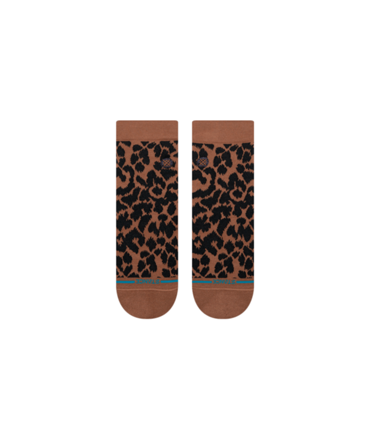 STANCE STANCE Women's Love Leopard Lowrider Brown Socks