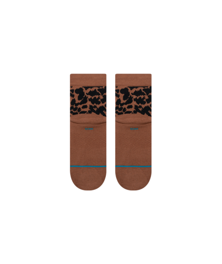 STANCE STANCE Women's Love Leopard Lowrider Brown Socks