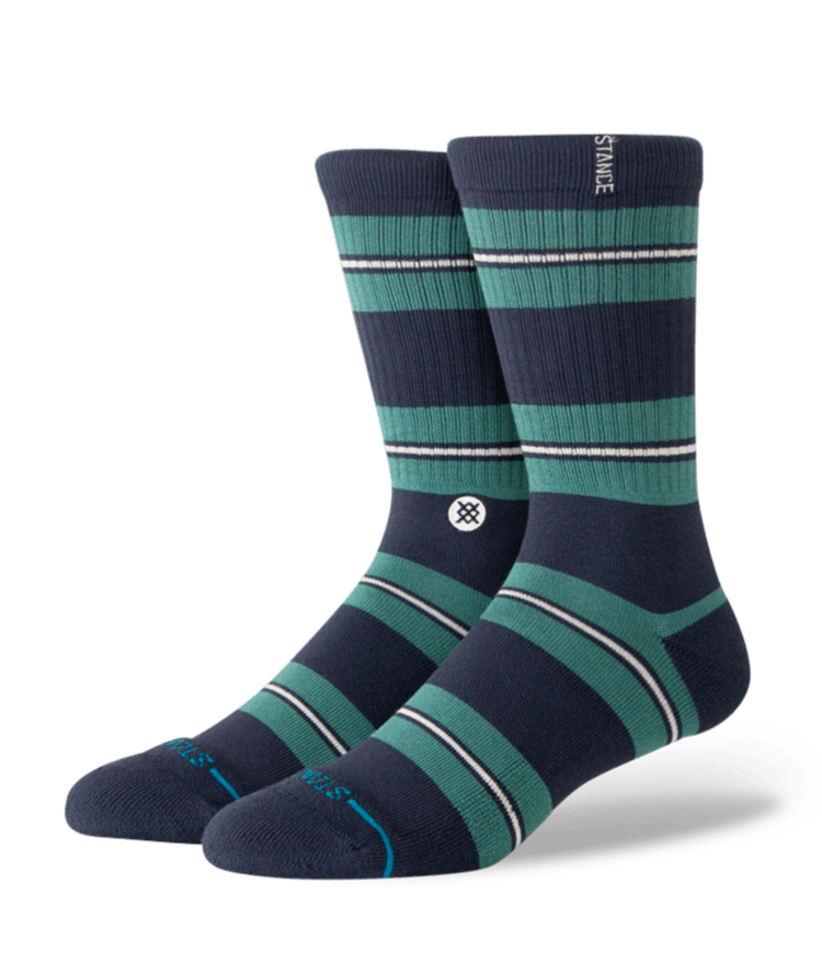 STANCE STANCE Caesar Stripe Crew Green Socks