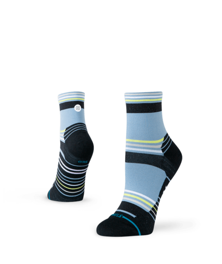 STANCE STANCE Women's Run Briar Ultra Light Quarter Blue Socks