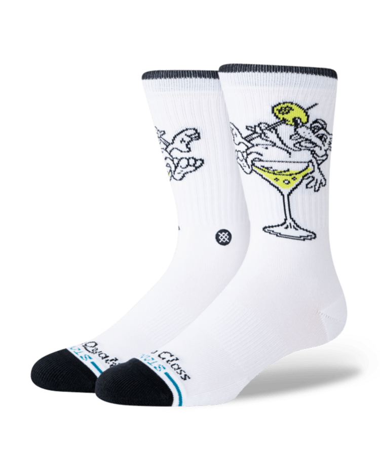 STANCE STANCE High Quality Low Class Crew White Socks