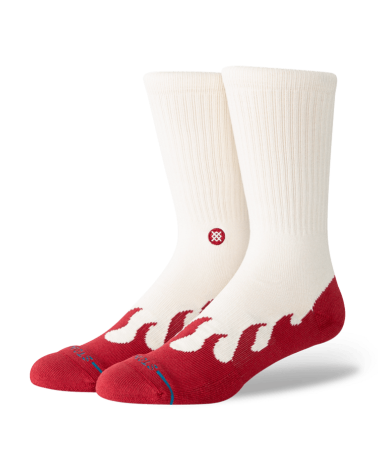 STANCE STANCE Heating Up Crew Red Socks