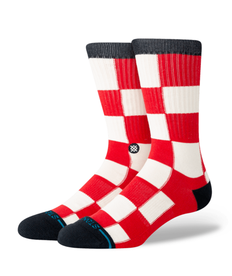 STANCE STANCE Chaturanga Crew Red Socks