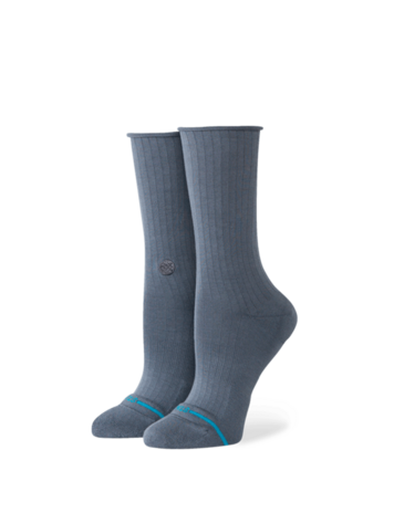 STANCE STANCE Women's Rolled Solid Crew Turbulence Socks