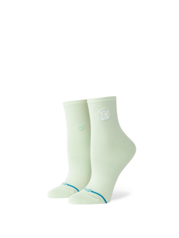 STANCE STANCE Women's Fine Rib Quarter Green Socks
