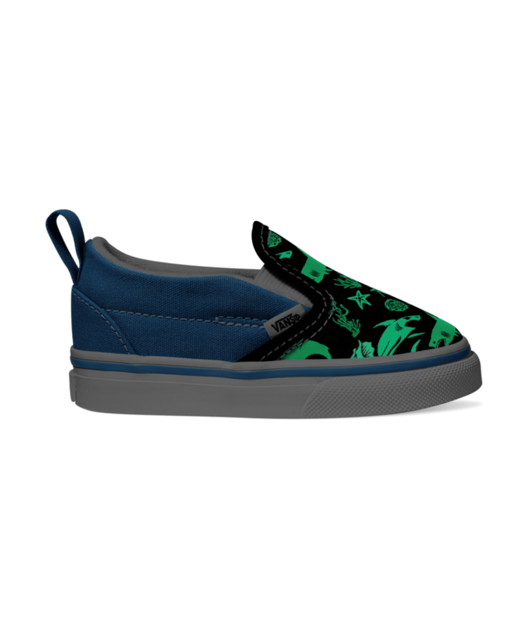 VANS VANS T Slip-On V Glow Sharks Blue/Multi