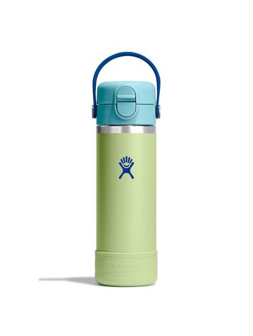 HYDRO FLASK HYDRO FLASK Kids 18 Oz Wide Mouth Covered Cap And Boot Seedling Green
