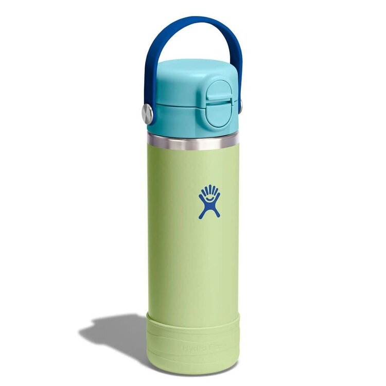 HYDRO FLASK HYDRO FLASK Kids 18 Oz Wide Mouth Covered Cap And Boot Seedling Green
