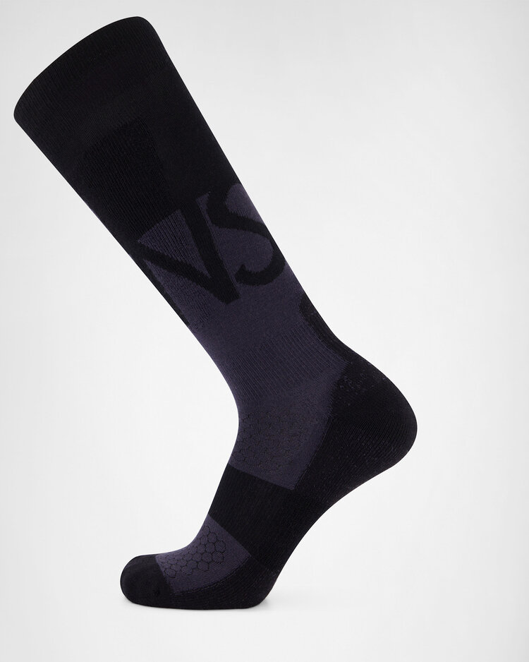 MONS ROYALE MONS ROYALE Unisex Ultra Cushion Merino Snow Sock Black / 9 Iron