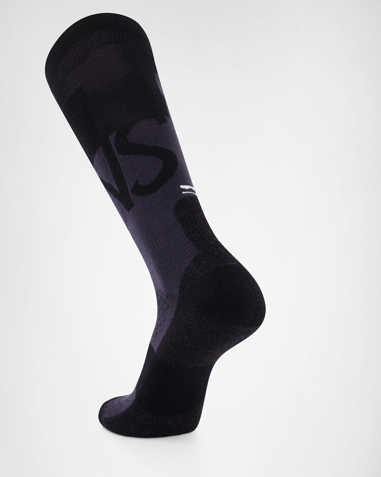MONS ROYALE MONS ROYALE Unisex Ultra Cushion Merino Snow Sock Black / 9 Iron