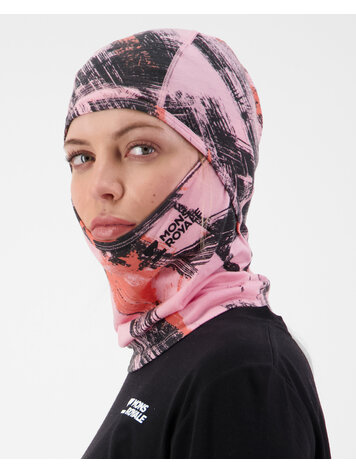 MONS ROYALE MONS ROYALE Unisex Santa Rosa Merino Balaclava Paintbrush Pink