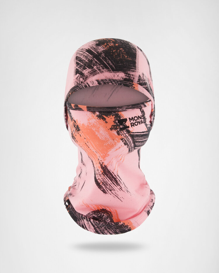 MONS ROYALE MONS ROYALE Unisex Santa Rosa Merino Balaclava Paintbrush Pink