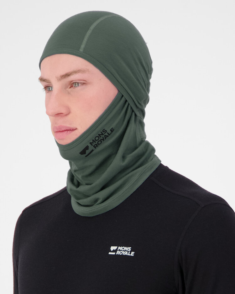 MONS ROYALE MONS ROYALE Unisex Santa Rosa Merino Balaclava Burnt Sage