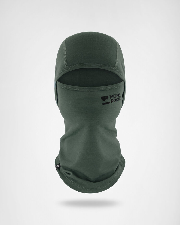 MONS ROYALE MONS ROYALE Unisex Santa Rosa Merino Balaclava Burnt Sage