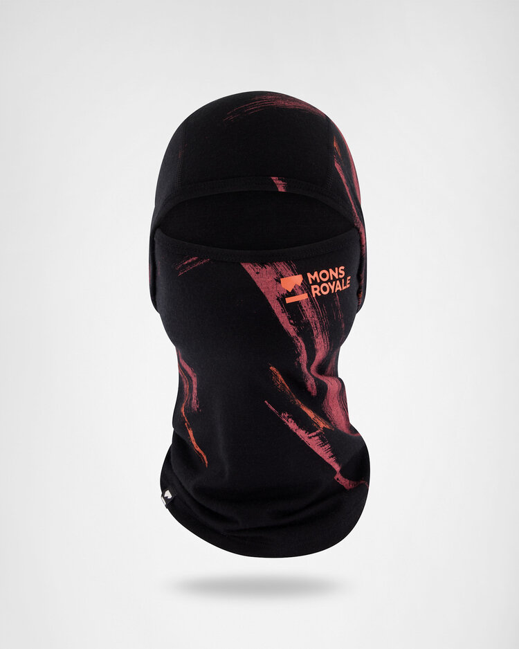 MONS ROYALE MONS ROYALE Unisex Santa Rosa Merino Balaclava Airbrush