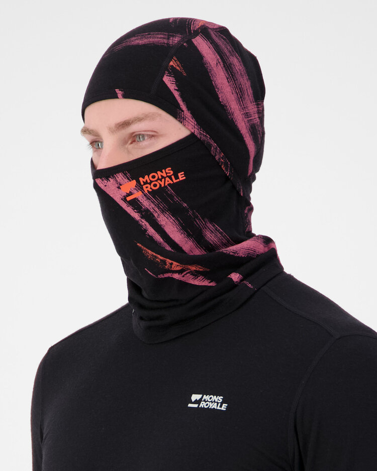 MONS ROYALE MONS ROYALE Unisex Santa Rosa Merino Balaclava Airbrush