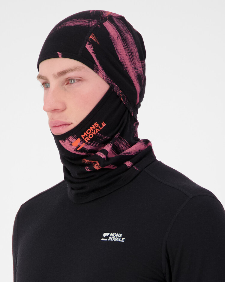 MONS ROYALE MONS ROYALE Unisex Santa Rosa Merino Balaclava Airbrush