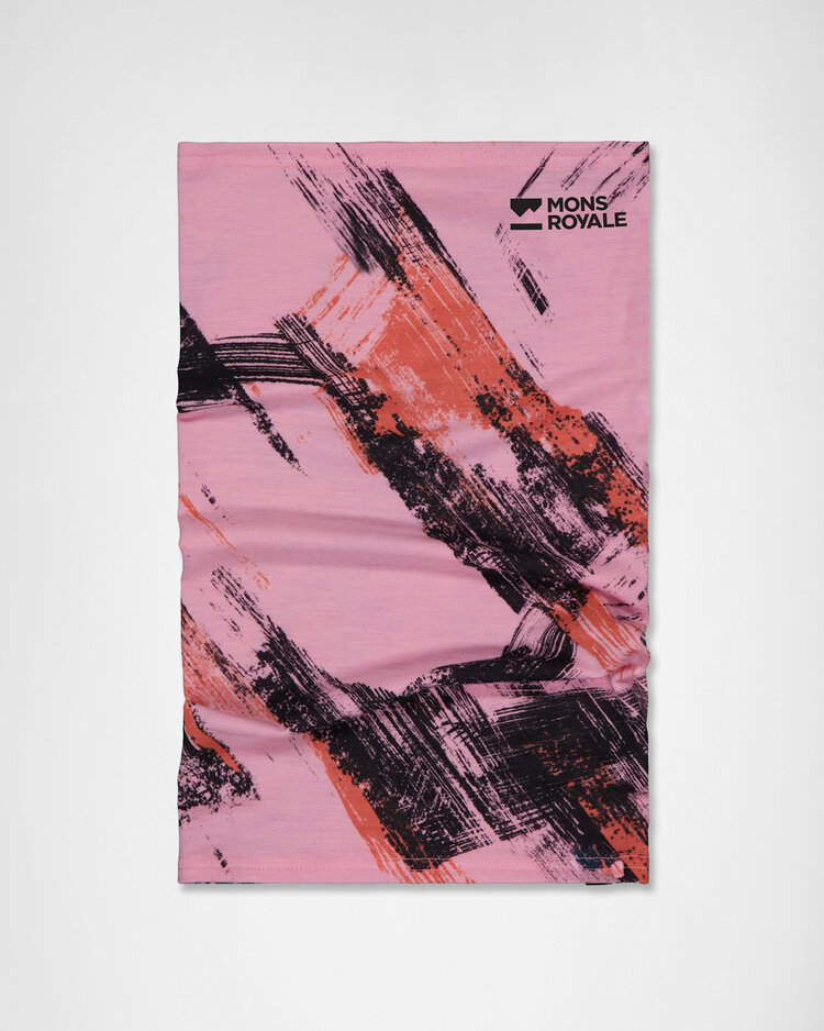 MONS ROYALE MONS ROYALE Unisex Daily Dose Merino Neckwarmer Paintbrush Pink
