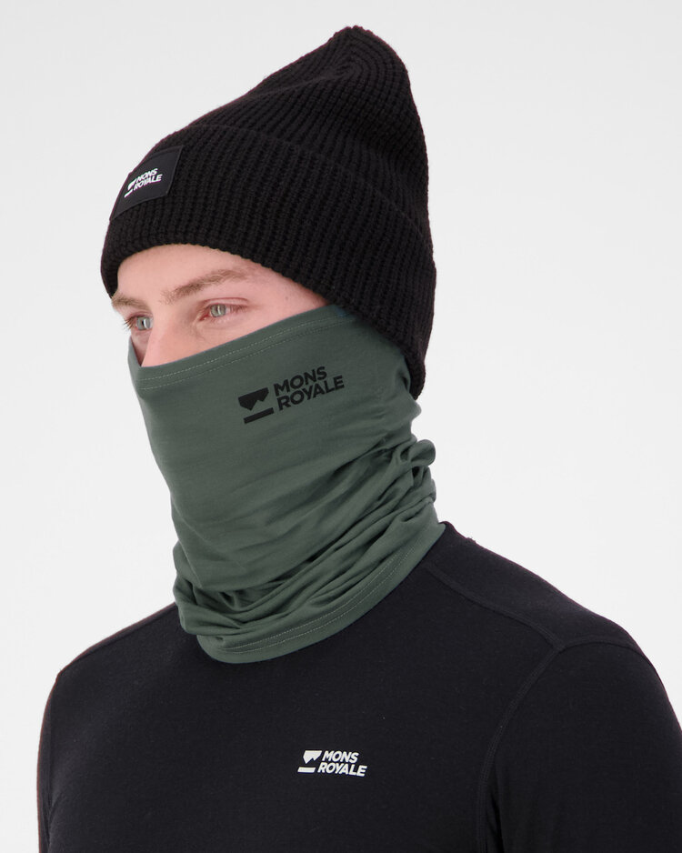 MONS ROYALE MONS ROYALE Unisex Daily Dose Merino Neckwarmer Burnt Sage