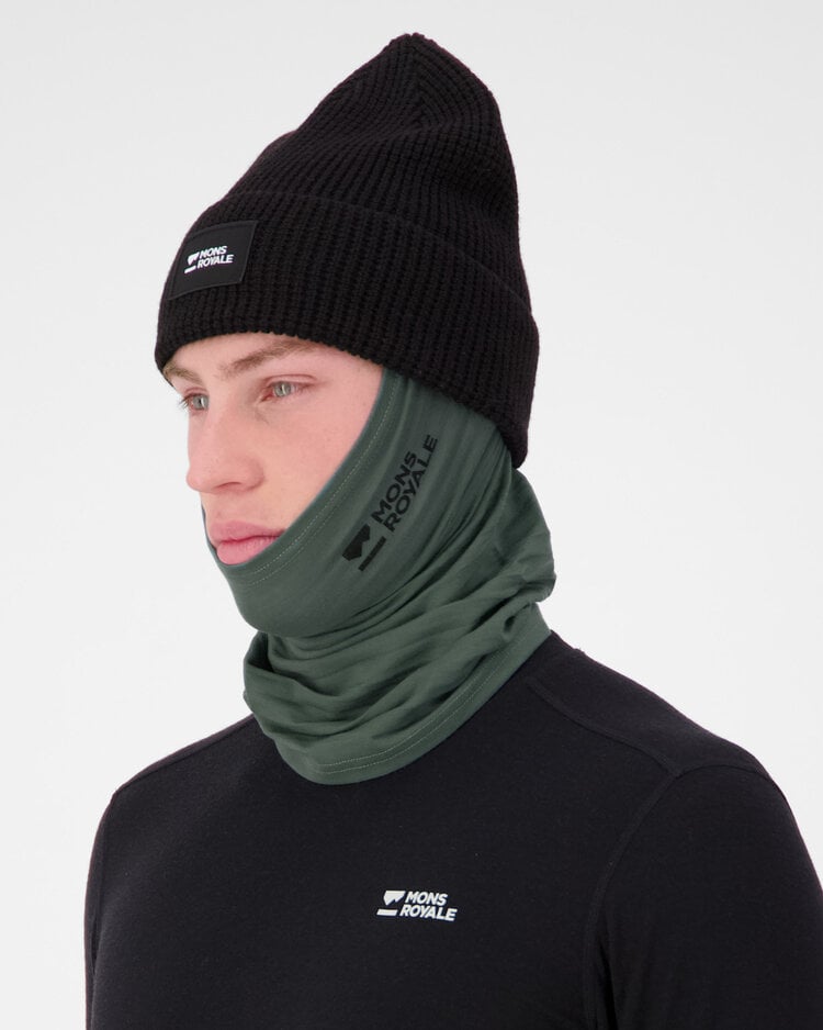 MONS ROYALE MONS ROYALE Unisex Daily Dose Merino Neckwarmer Burnt Sage