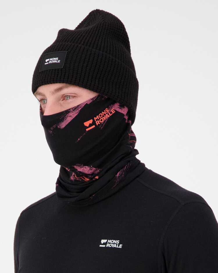 MONS ROYALE MONS ROYALE Unisex Daily Dose Merino Neckwarmer Airbrush