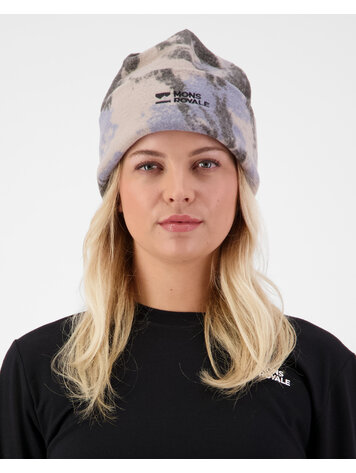 MONS ROYALE MONS ROYALE Unisex Pileup Wool Fleece Beanie Mtn Camo Moonstone