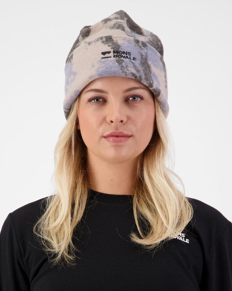 MONS ROYALE MONS ROYALE Unisex Pileup Wool Fleece Beanie Mtn Camo Moonstone