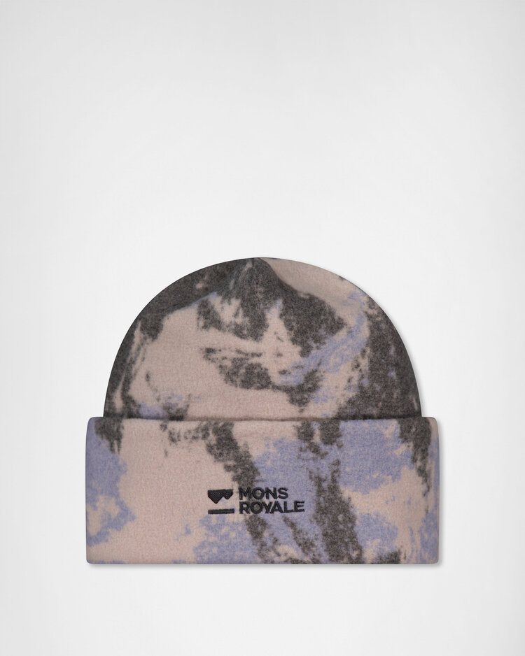 MONS ROYALE MONS ROYALE Unisex Pileup Wool Fleece Beanie Mtn Camo Moonstone