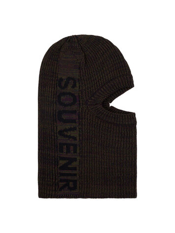 SOUVENIR SOUVENIR Multi Yarn Burglar Mask Chocolate