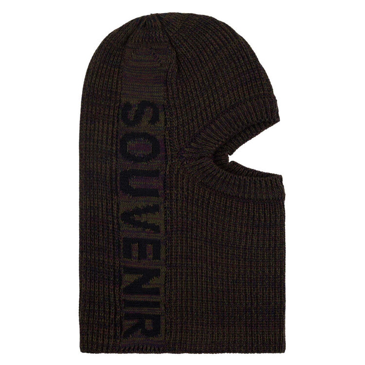 SOUVENIR SOUVENIR Multi Yarn Burglar Mask Chocolate