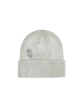 SOUVENIR 56A SOUVENIR TWO TONE RIB BEANIE MARSHMALLOW