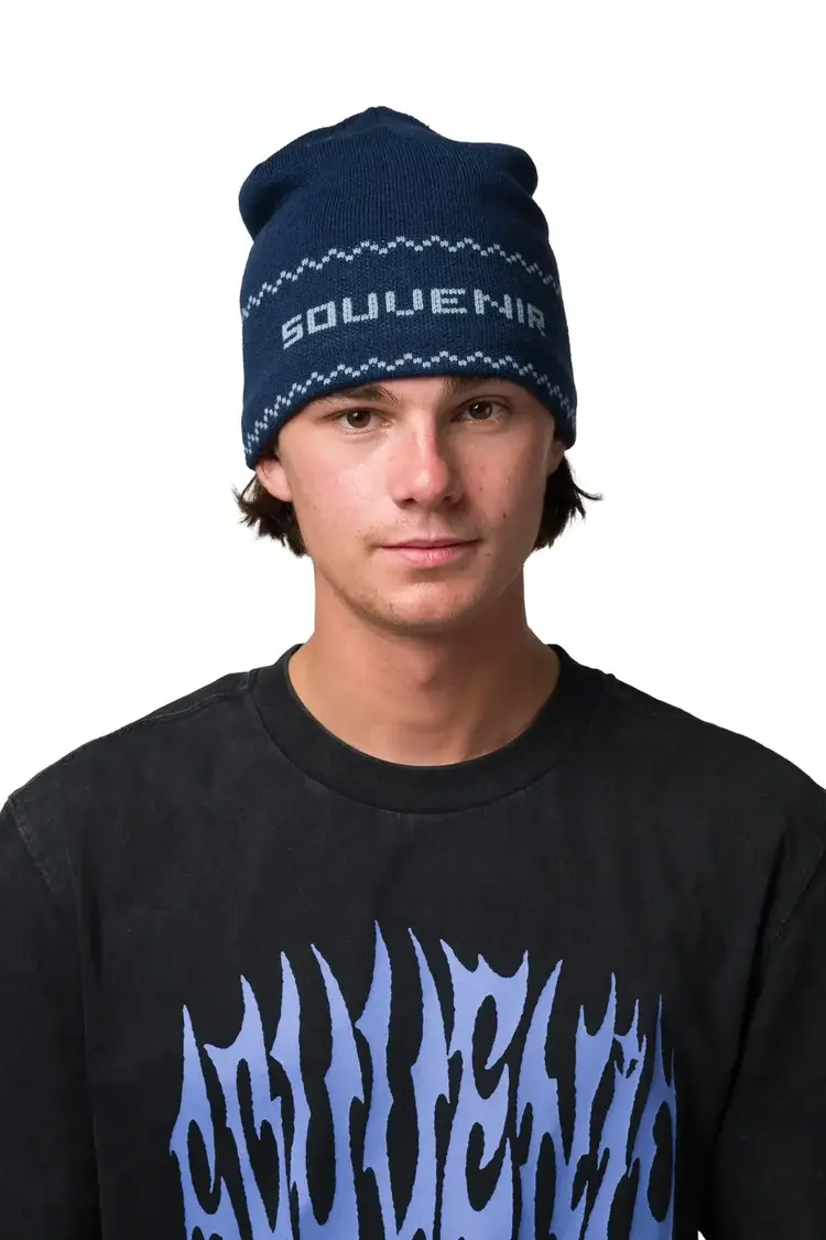 SOUVENIR 54B SOUVENIR JACQUARD SKULLY NAVY