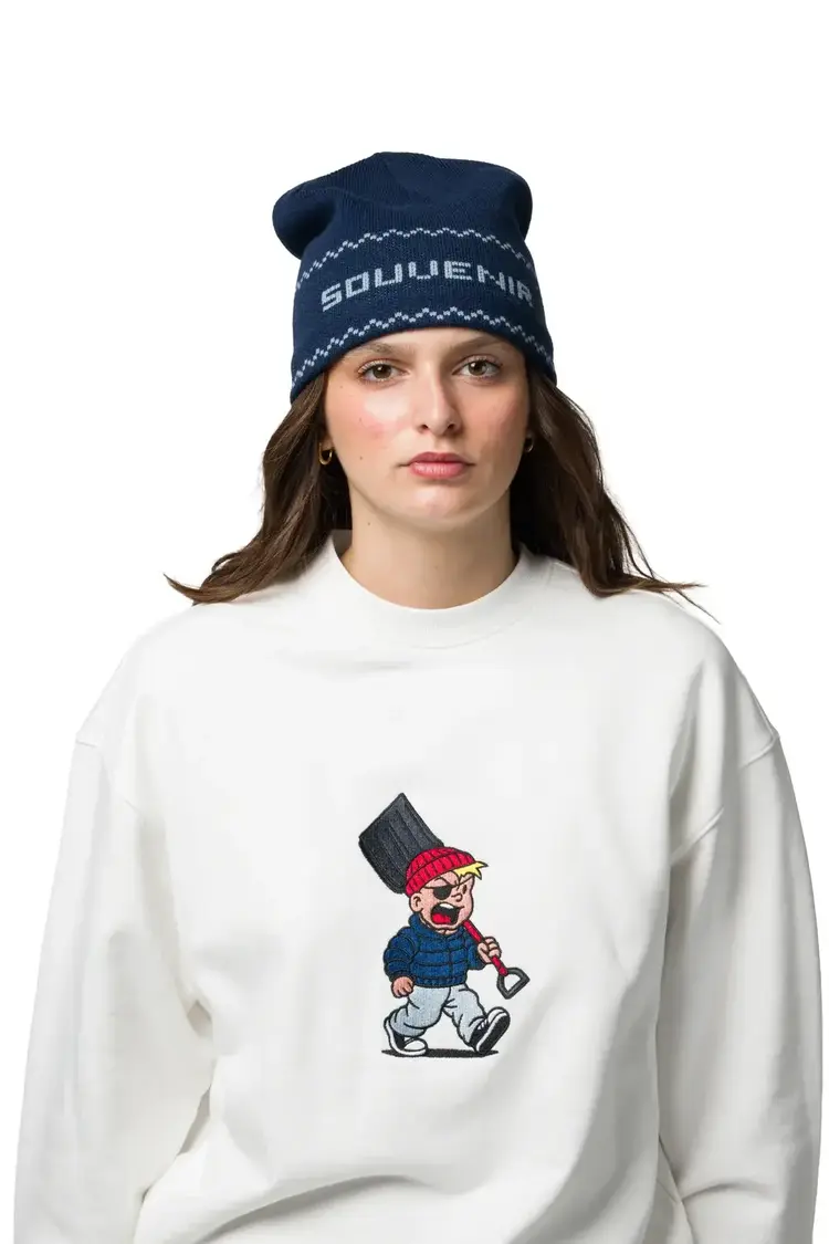 SOUVENIR 54B SOUVENIR JACQUARD SKULLY NAVY