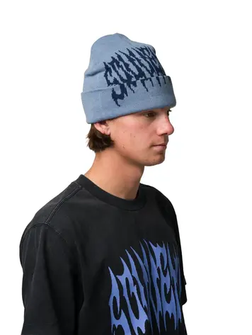 SOUVENIR 53B SOUVENIR DIRTY CUFF BEANIE BLUE FOG