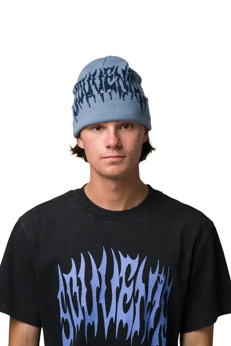 SOUVENIR 53B SOUVENIR DIRTY CUFF BEANIE BLUE FOG