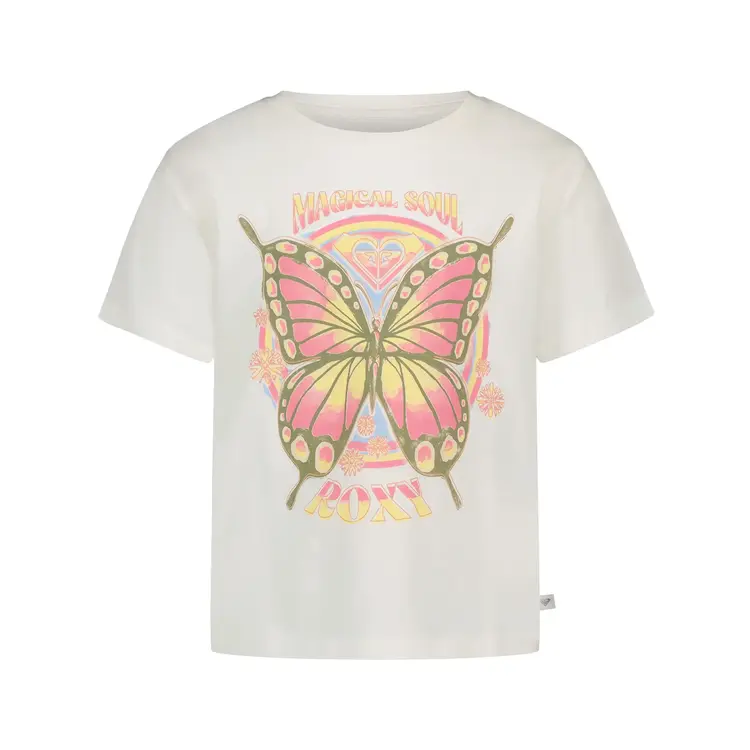ROXY ROXY Girls Butterfly Groove Tee Coconut Milk