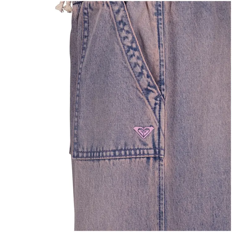 ROXY ROXY Girls Denim Himalayan Pant Pink Wash